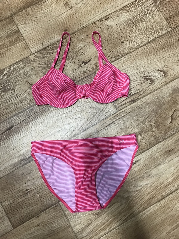Bikiny Stuf Pinstripe ružové