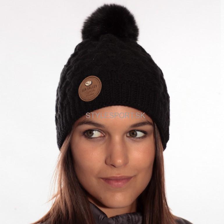 Čiapka SUN VALLEY SWINE, čierna