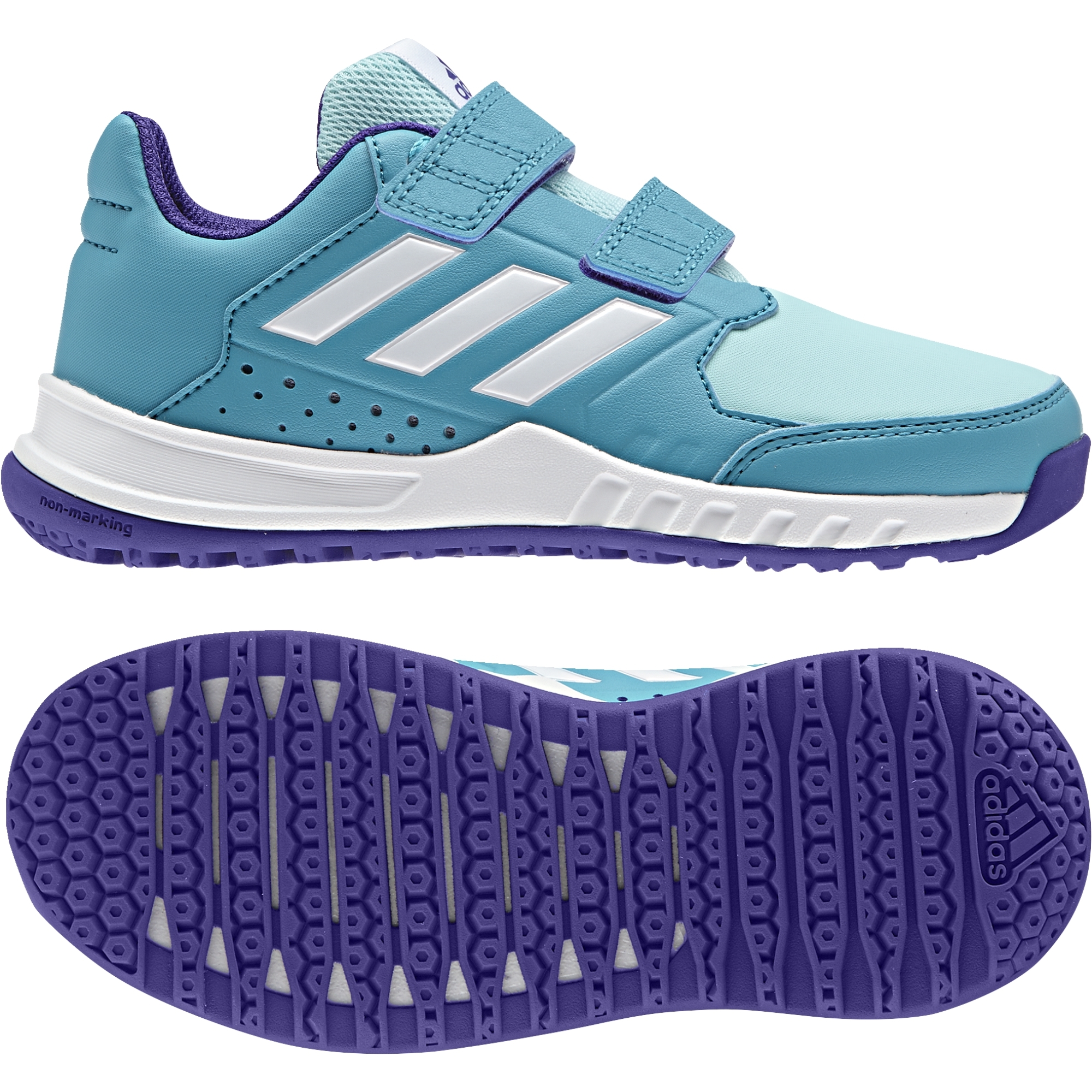 ADIDAS FortaGym CF K, tyrkysové 