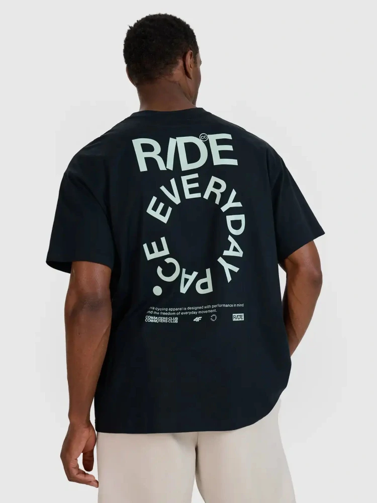 Tričko 4F Oversize čierne