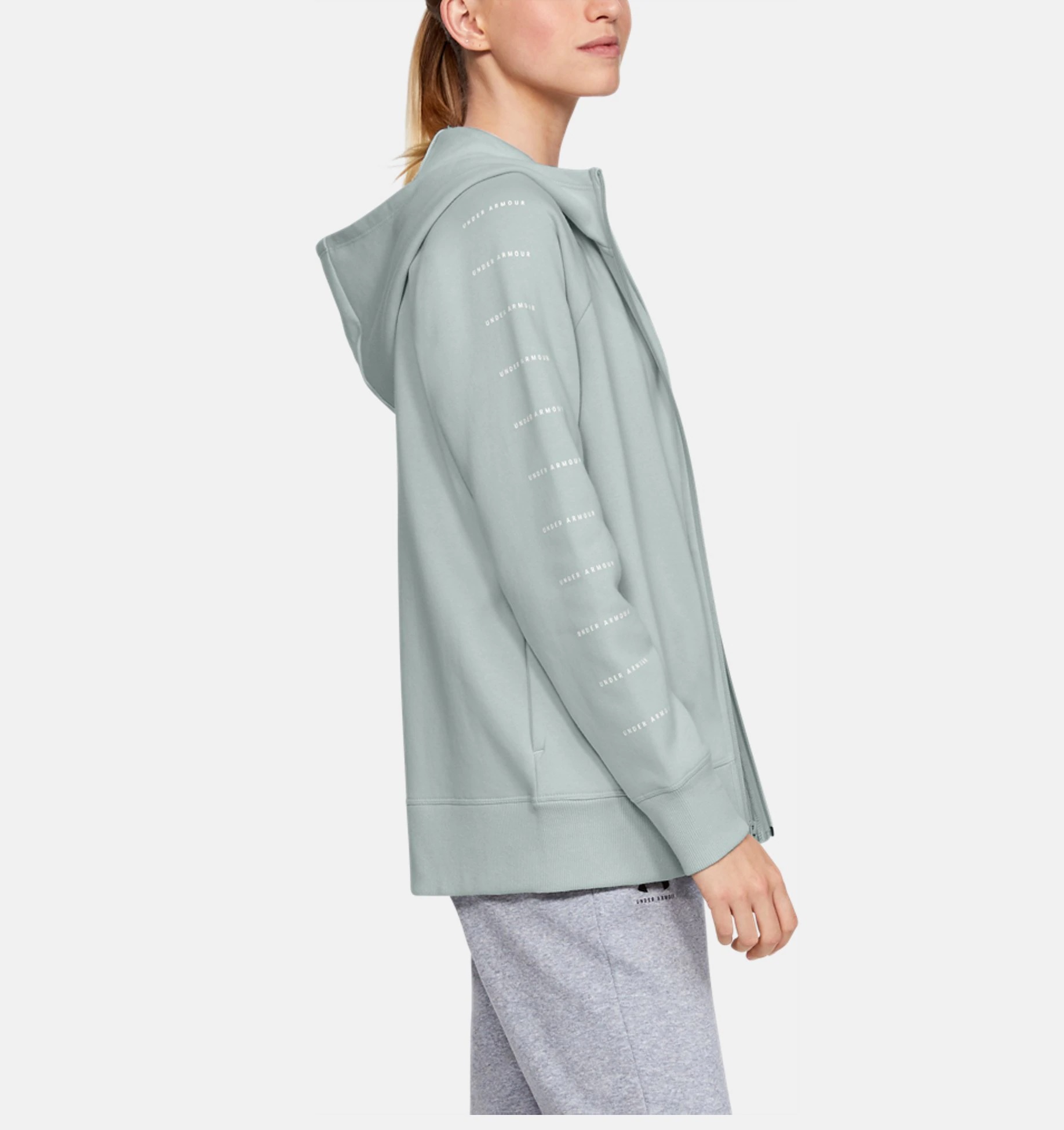 Mikina Under Armour Rival Fleece_mint